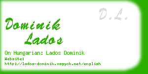 dominik lados business card